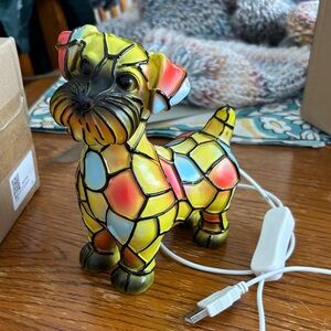 TWO Mini Schnauzer USB lamps! NEW IN BOX🐾🐾